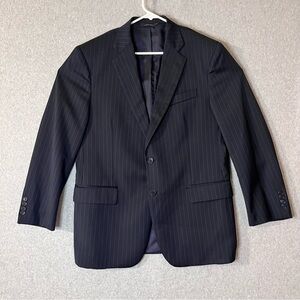 Brooks Brothers 1818 Madison Estrato Trabaldo Togna Jacket Navy Pinstripe 41 S